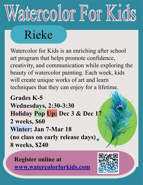 Watercolor Class information